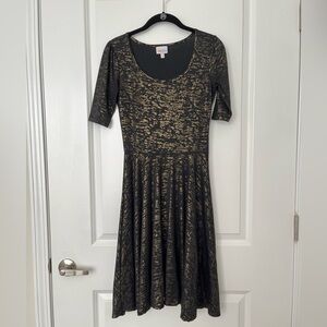 Limited Edition black/gold LuLaRoe Nicole dress
